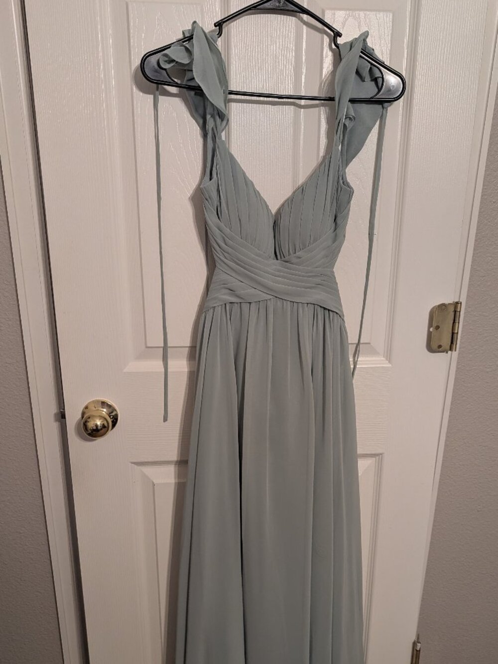 Azazie Kasia Agave (Green) Bridesmaid Dress
